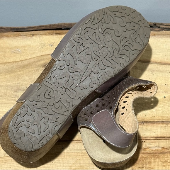 *NEW* Spring Step L\'Artiste Poppiri Gray/Silver Clog Sandals sz.40/ 9-9.5 A40